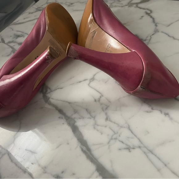 Marc Jacobs Peep Toe Raspberry Pumps Size 11 - Picture 5 of 10
